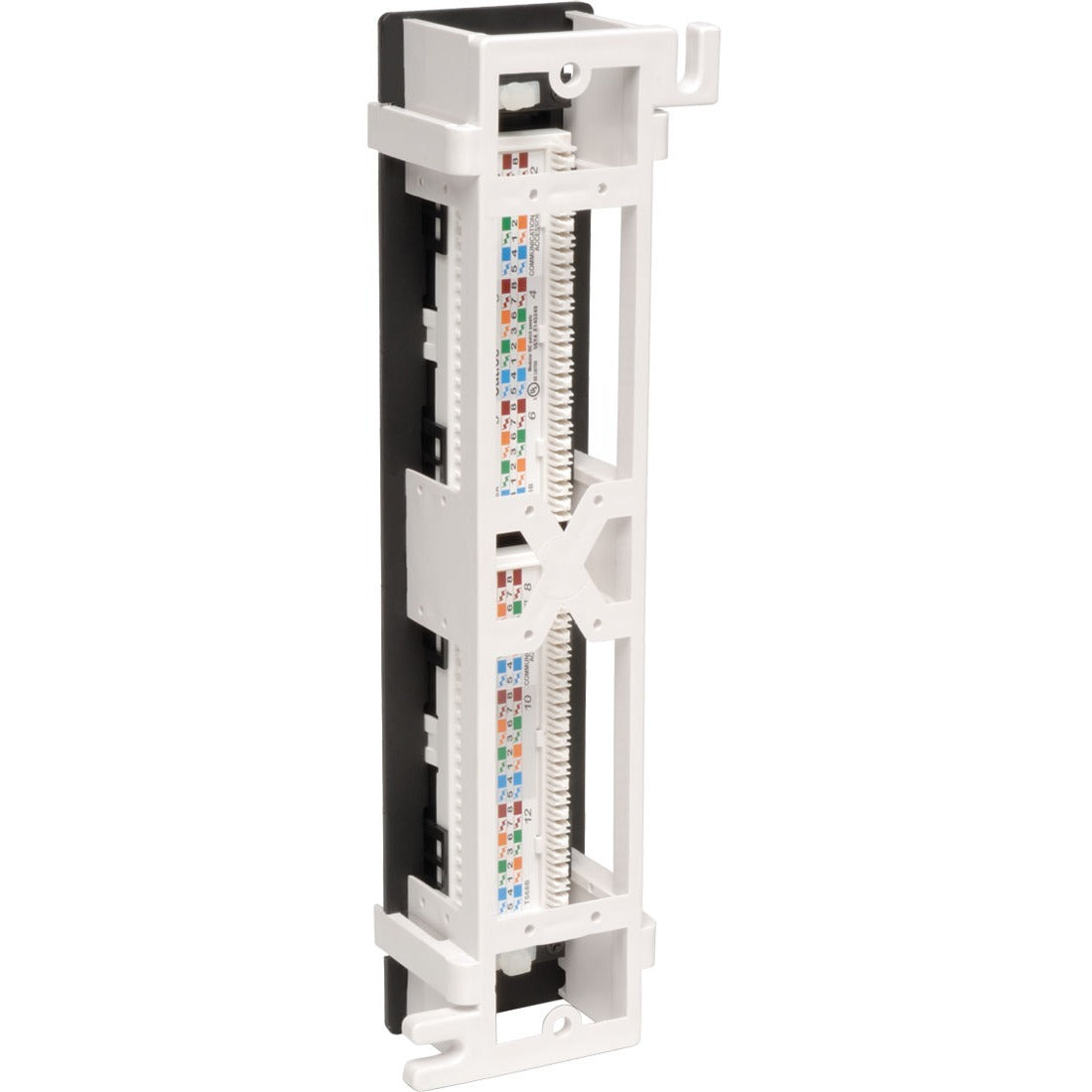 Eaton Tripp Lite by Eaton 12-Port Cat6/Cat5 Wall-Mount Vertical 110 Patch Panel SpadezStore