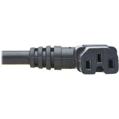 Eaton Tripp Lite Series Power Cord, NEMA 5-15P to Right-Angle C15 SpadezStore