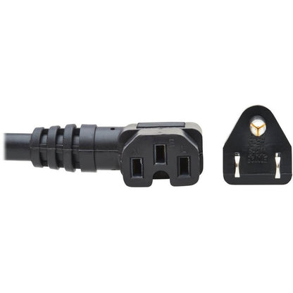 Eaton Tripp Lite Series Power Cord, NEMA 5-15P to Right-Angle C15 SpadezStore