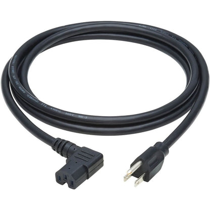 Eaton Tripp Lite Series Power Cord, NEMA 5-15P to Right-Angle C15 SpadezStore