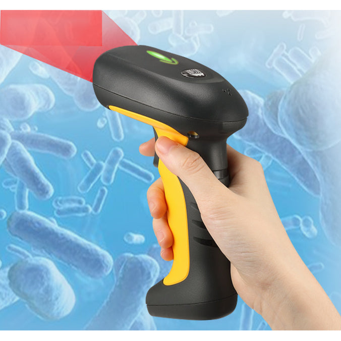 Adesso NuScan 5200TR - 2.4GHz RF Wireless Antimicrobial & Waterproof 2D Barcode Scanner SpadezStore