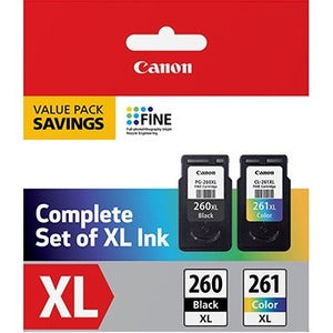 Canon PG-260 XL / CL-261 XL Original High Yield Inkjet Ink Cartridge SpadezStore