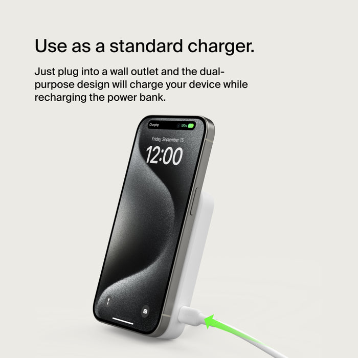 Belkin Magnetic Power Bank with Qi2 15W 8K SpadezStore