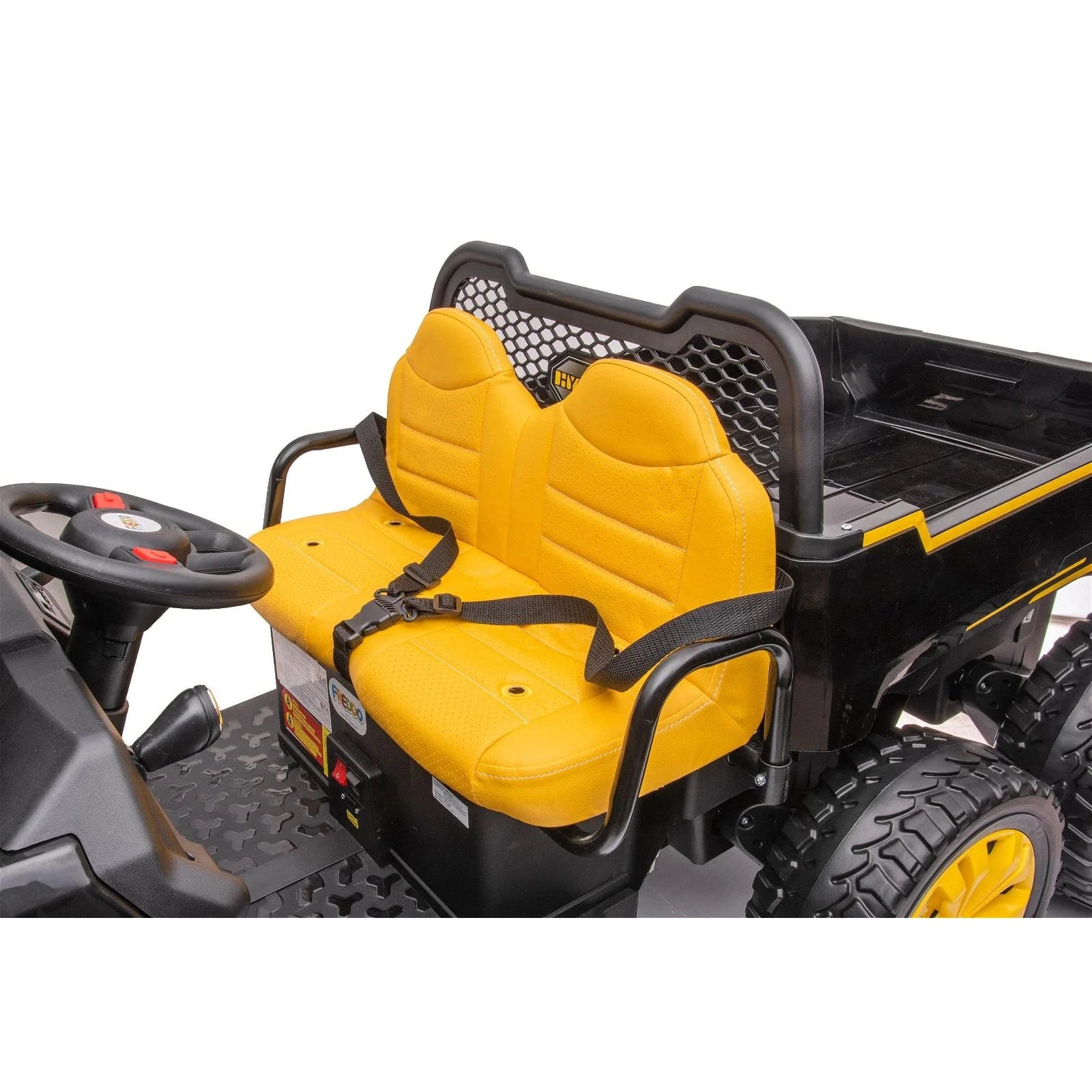 Freddo 24V 6 Wheeler Freddo Tractor Trailer 2 Seater Ride-on With Dump Cart and Parental Remote SpadezStore