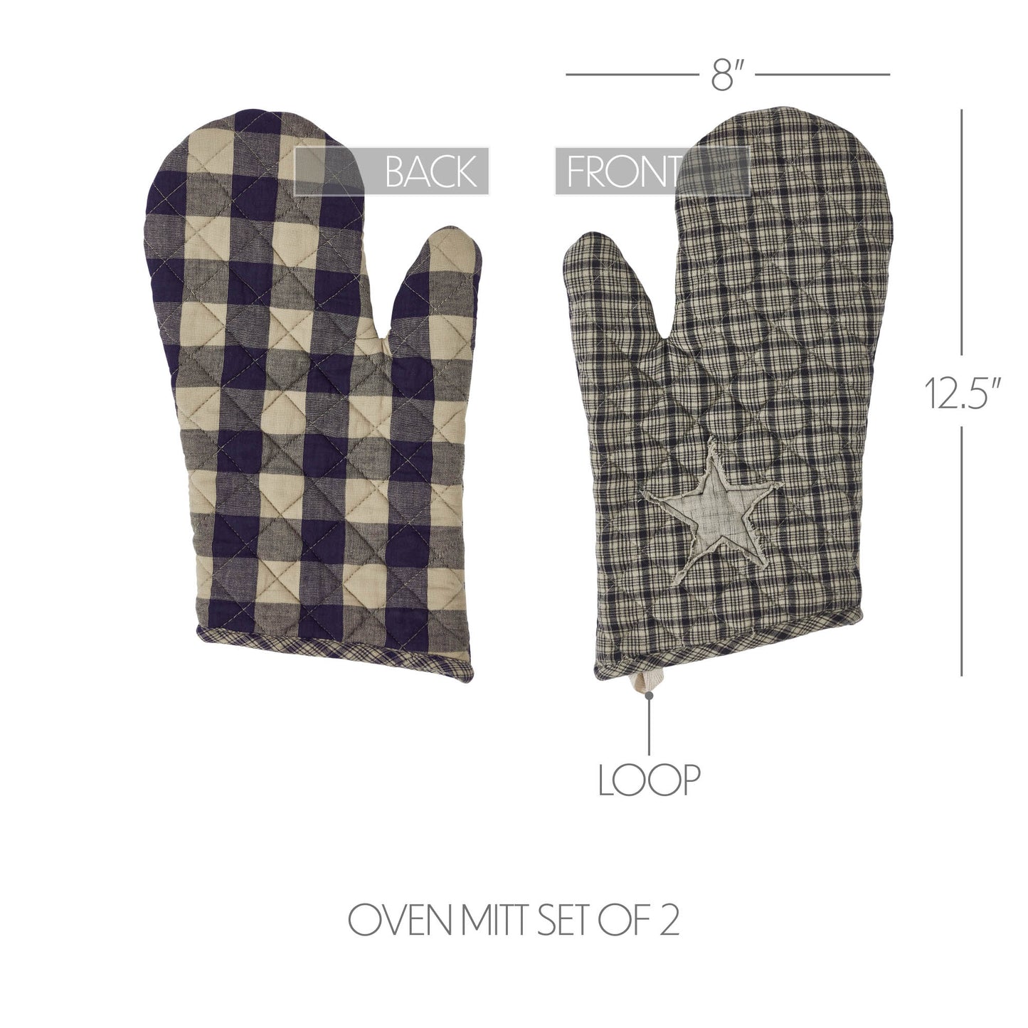 My Country Oven Mitt Set of 2 SpadezStore