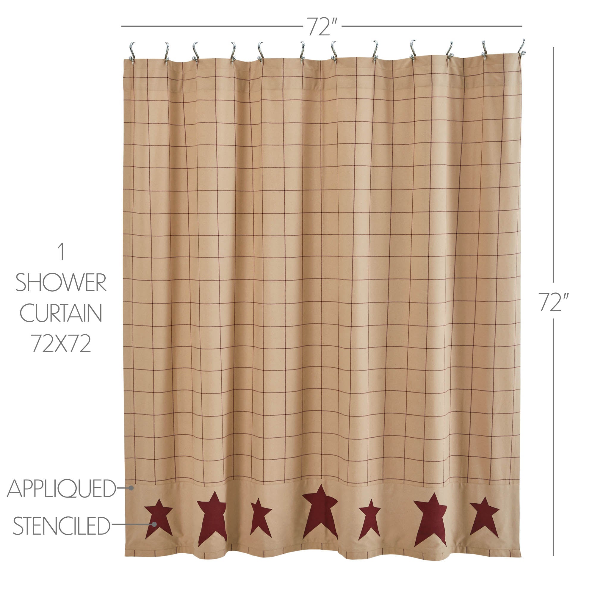 Connell Shower Curtain 72x72 SpadezStore