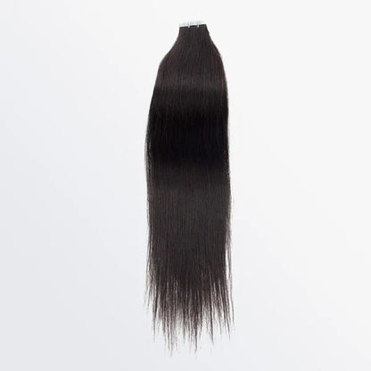 Tape In Straight Remy Hair Extension #1B Natural Black SpadezStore