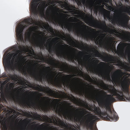 Deep Wave Virgin Hair Extensions 10A