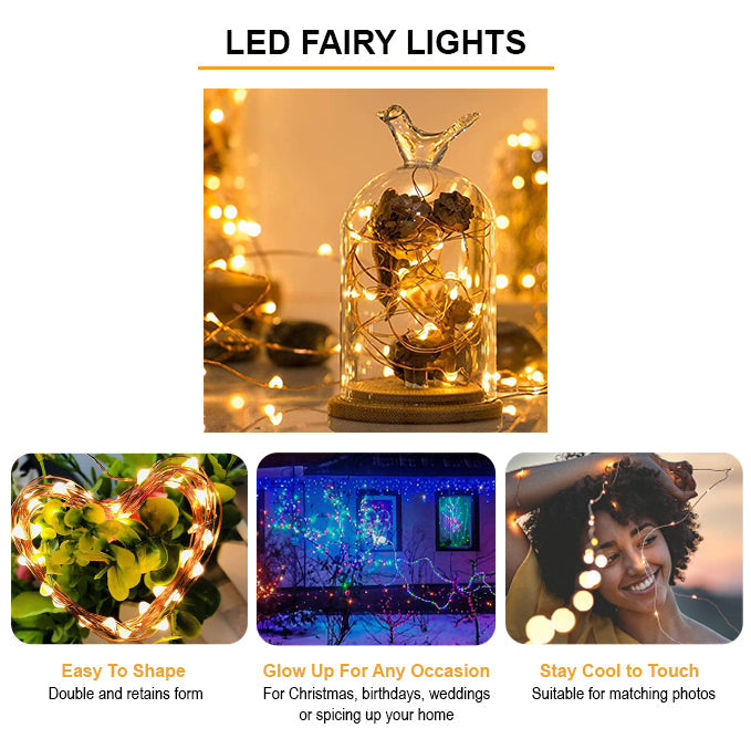 Perfect Holiday 100 LED String Light Battery Operated w/ Remote SpadezStore