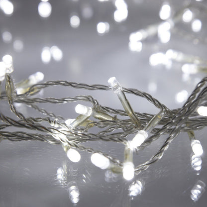 Perfect Holiday 50 LED Clear Cable String Lights - Battery Operated SpadezStore