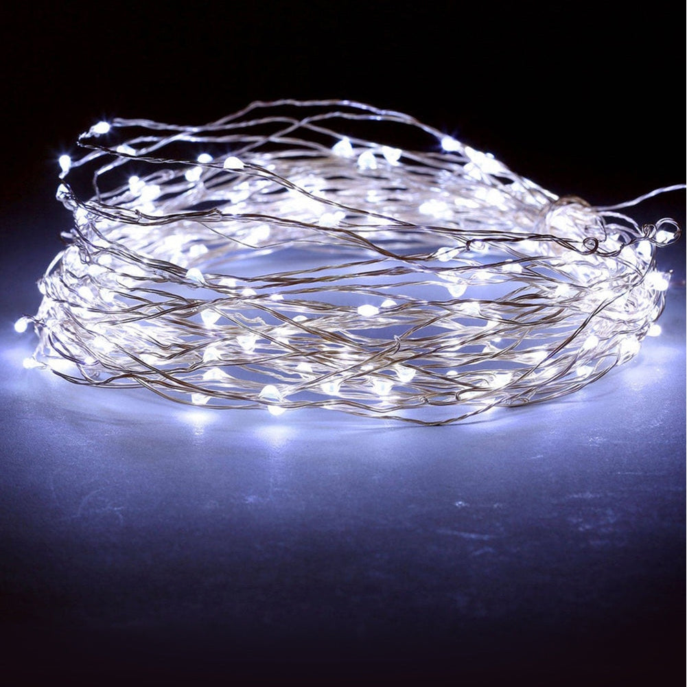 Perfect Holiday LED Silver Copper Fairy Lights - Plug in SpadezStore