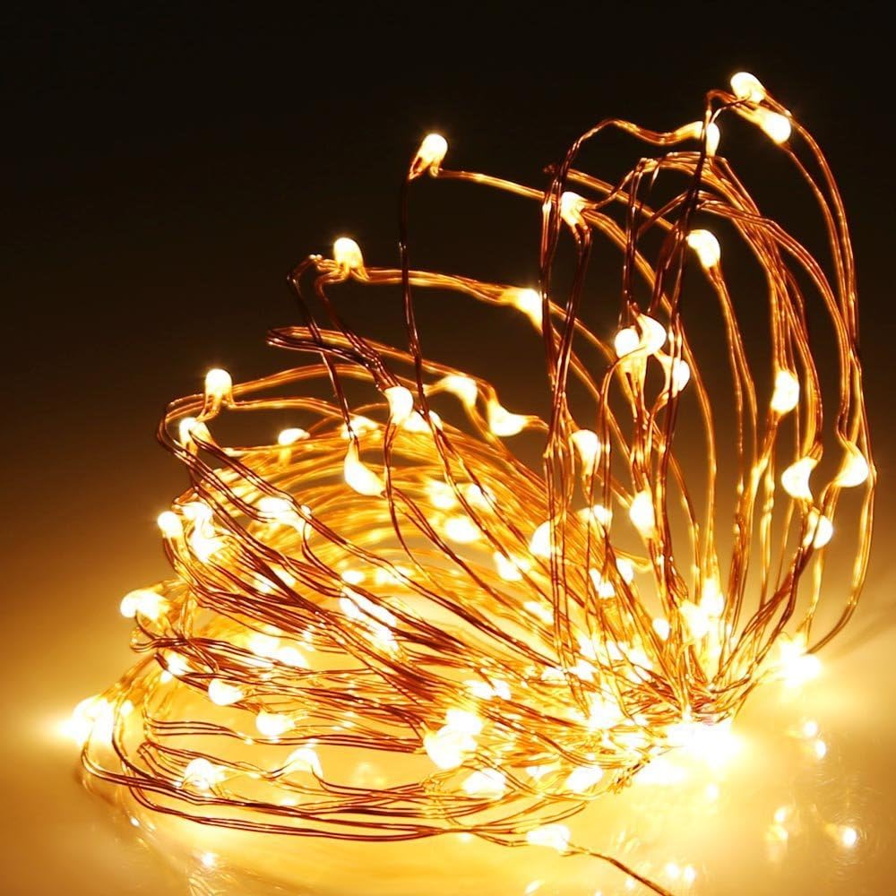 Perfect Holiday 100 LED Microdot Wire Solar Fairy Light 32' - WW SpadezStore