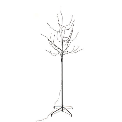 Perfect Holiday 6' Brown Branch Flat Tip Bulb Tree Light SpadezStore