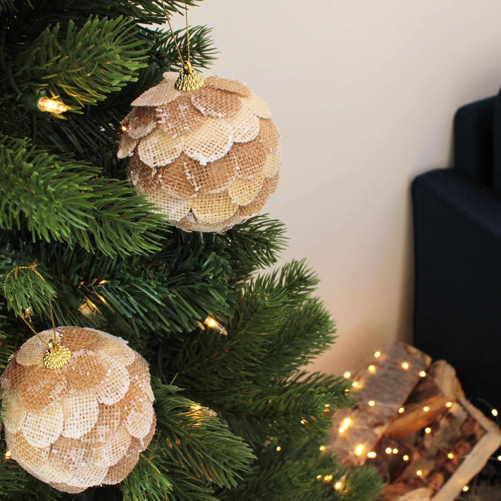 Perfect Holiday 10CM PINECONE ORNAMENT 2 PCS SpadezStore