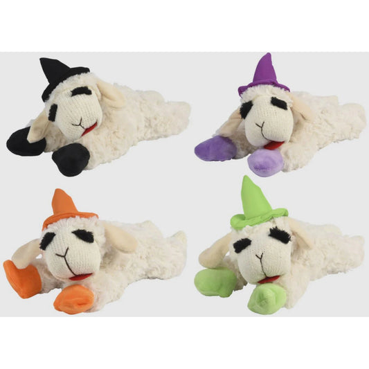 Multipet Lamb Chop With Witch Hat 10.5 Inch SpadezStore