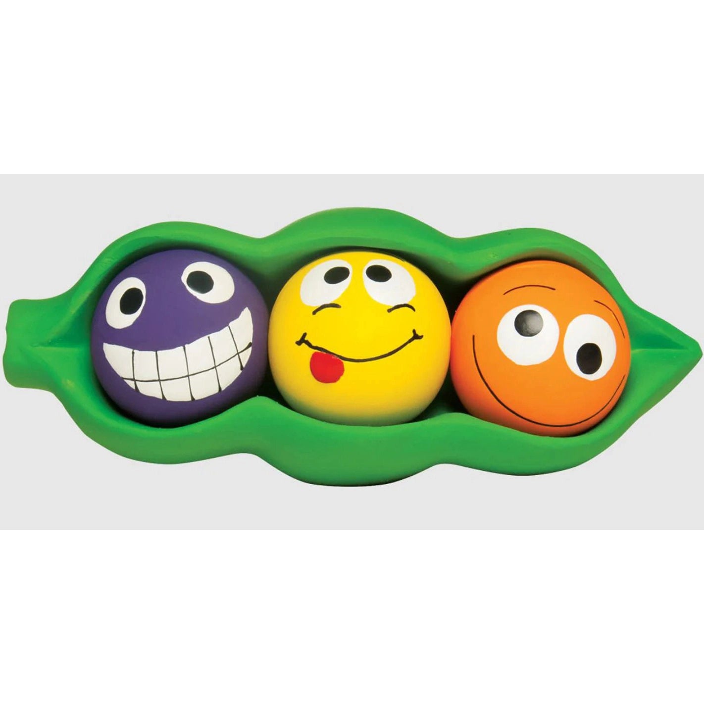 Multipet Three Peas In A Pod Latex Dog Toy SpadezStore