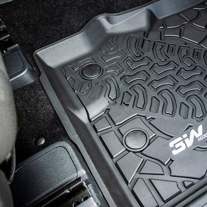 3W Ford Bronco 4-Door 2021-2024 Floor Mats / Trunk Mat TPE Material & All-Weather Protection SpadezStore