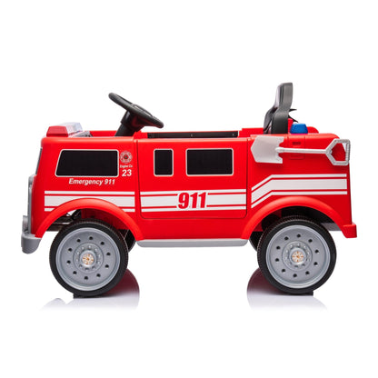 Freddo 12V Firetruck 1 Seater Ride On SpadezStore