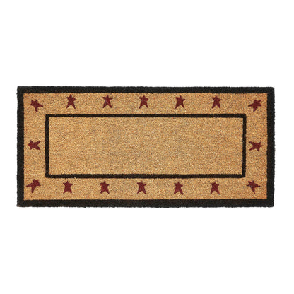 Connell Coir Rug Rect Stars 17x36 SpadezStore