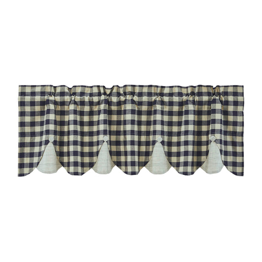 My Country Scalloped Layered Valance 18x60 SpadezStore