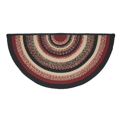 Connell Jute Rug Half Circle 16.5x33 SpadezStore