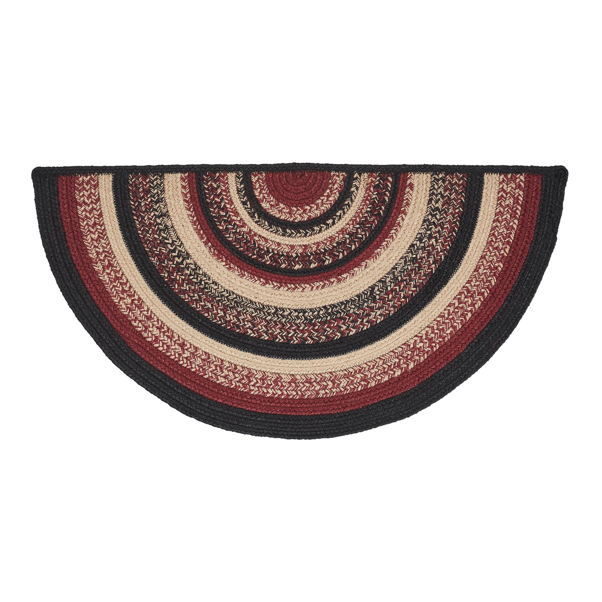 Connell Jute Rug Half Circle 16.5x33 SpadezStore