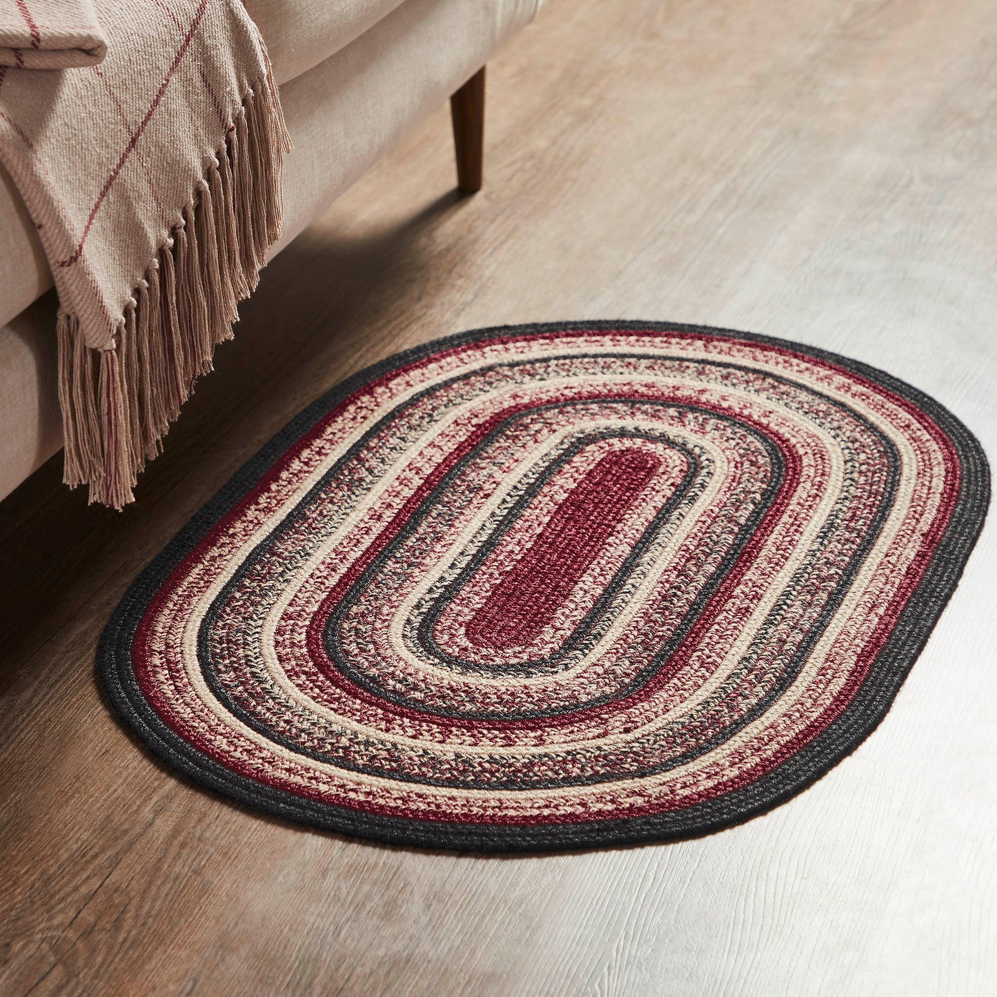 Connell Jute Rug Oval 24x36 SpadezStore