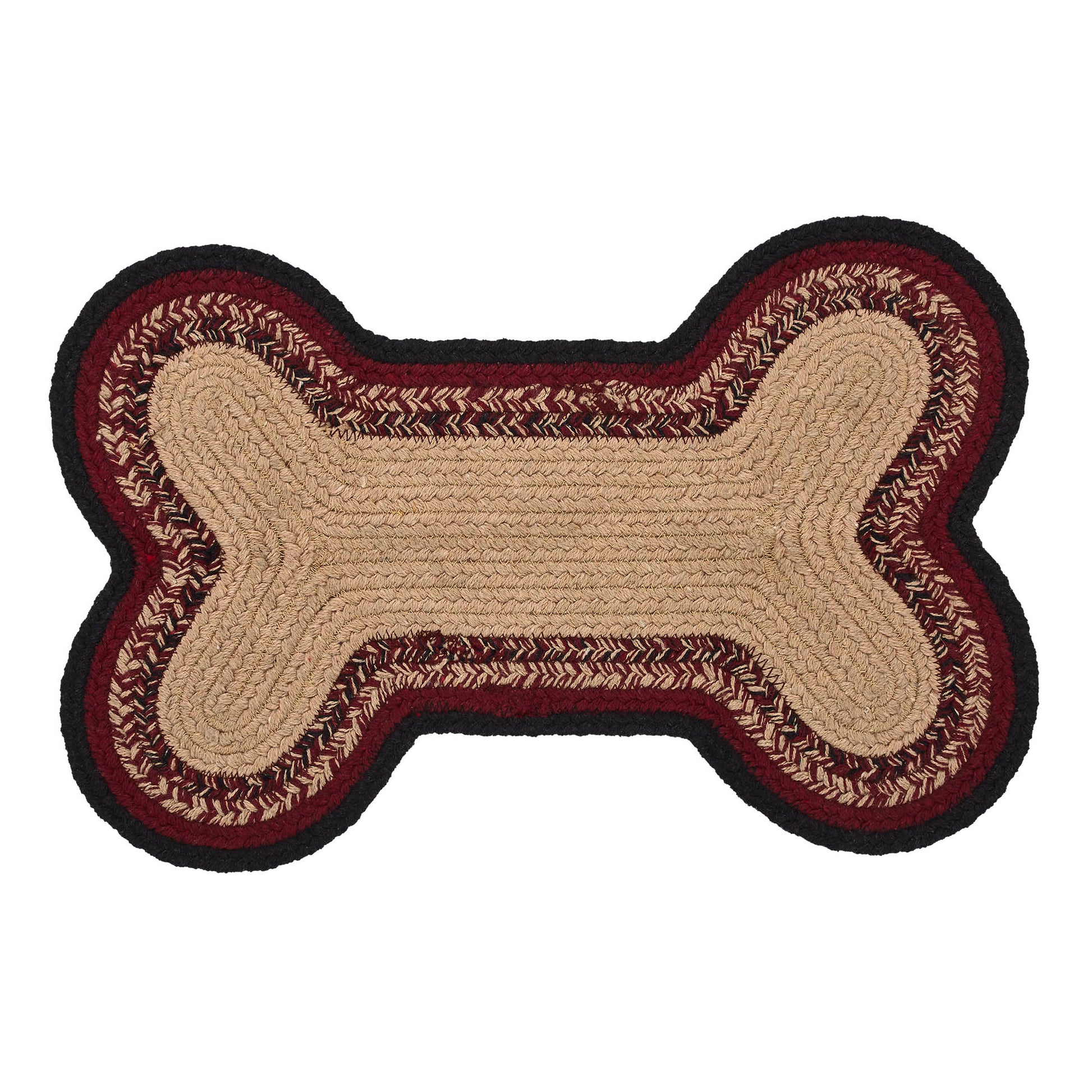 Connell Small Bone Rug Stencil Paws 11.5x17.5 SpadezStore