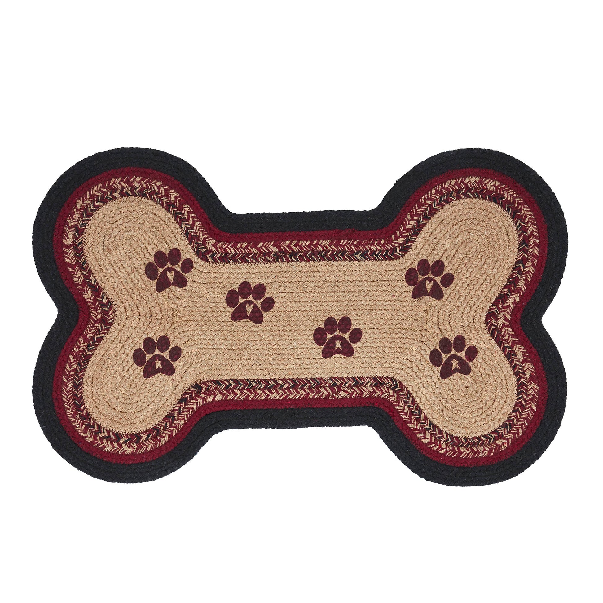 Connell Medium Bone Rug Stencil Paws 15x23 SpadezStore