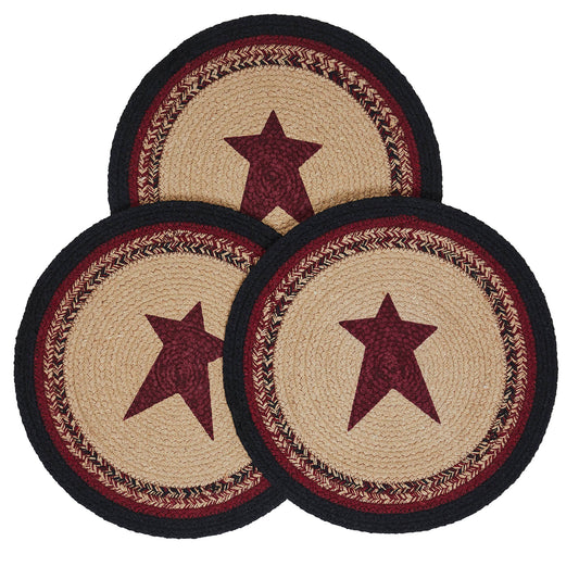 Connell Trivet Stencil Stars 12 inch Diameter Set of 3 SpadezStore