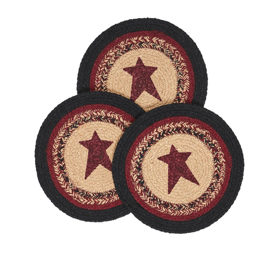 Connell Trivet Stencil Stars 8 inch Diameter Set of 3 SpadezStore