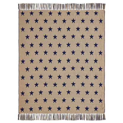 My Country Jacquard Stars Woven Throw 50x60 SpadezStore