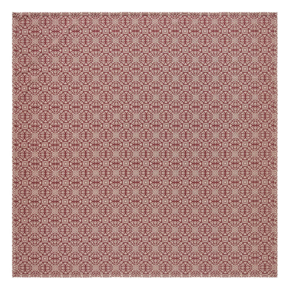 Custom House Burgundy Tan Jacquard Queen Coverlet 94Wx94L