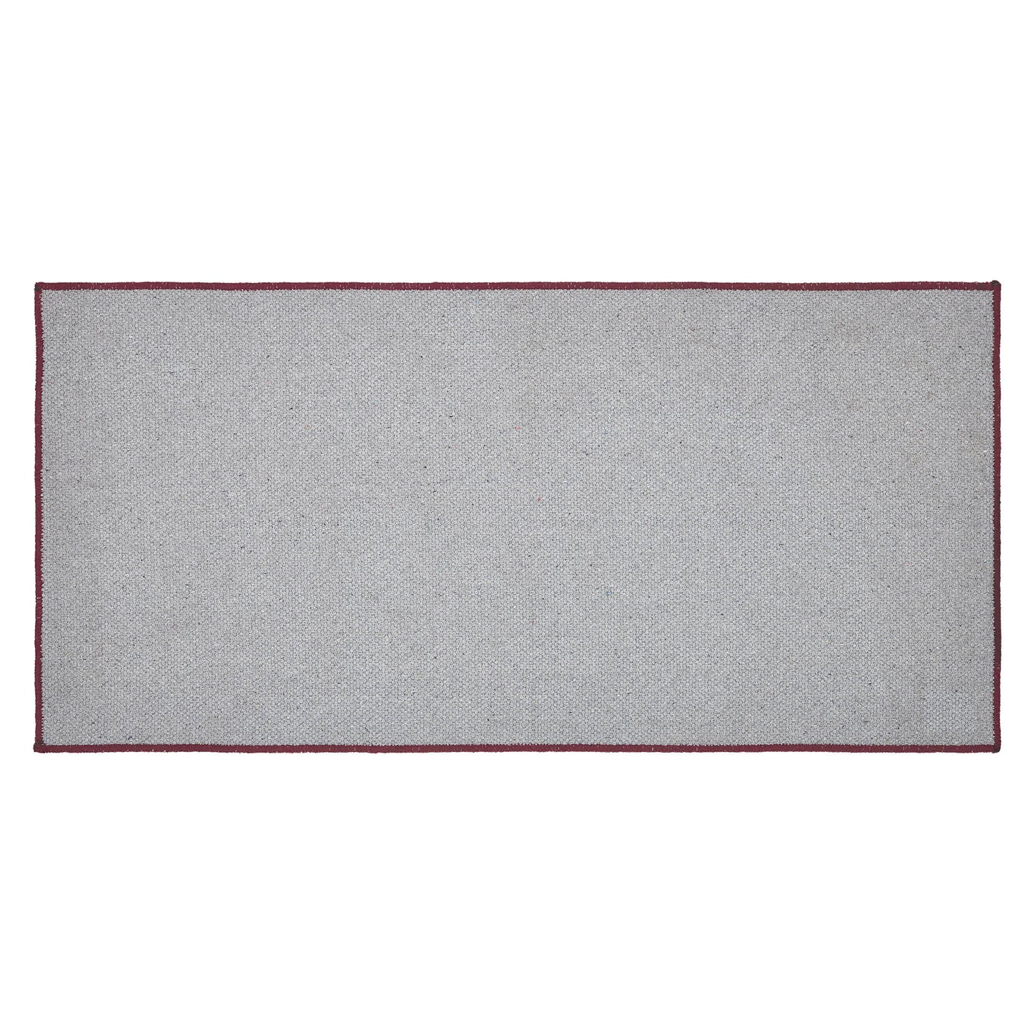 Custom House Burgundy Tan Jacquard Polyester Bathmat 17x36