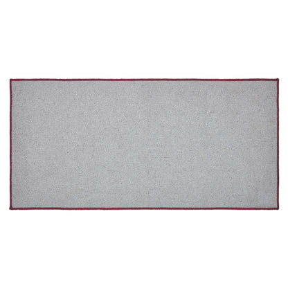 Custom House Burgundy Tan Jacquard Polyester Bathmat 17x36