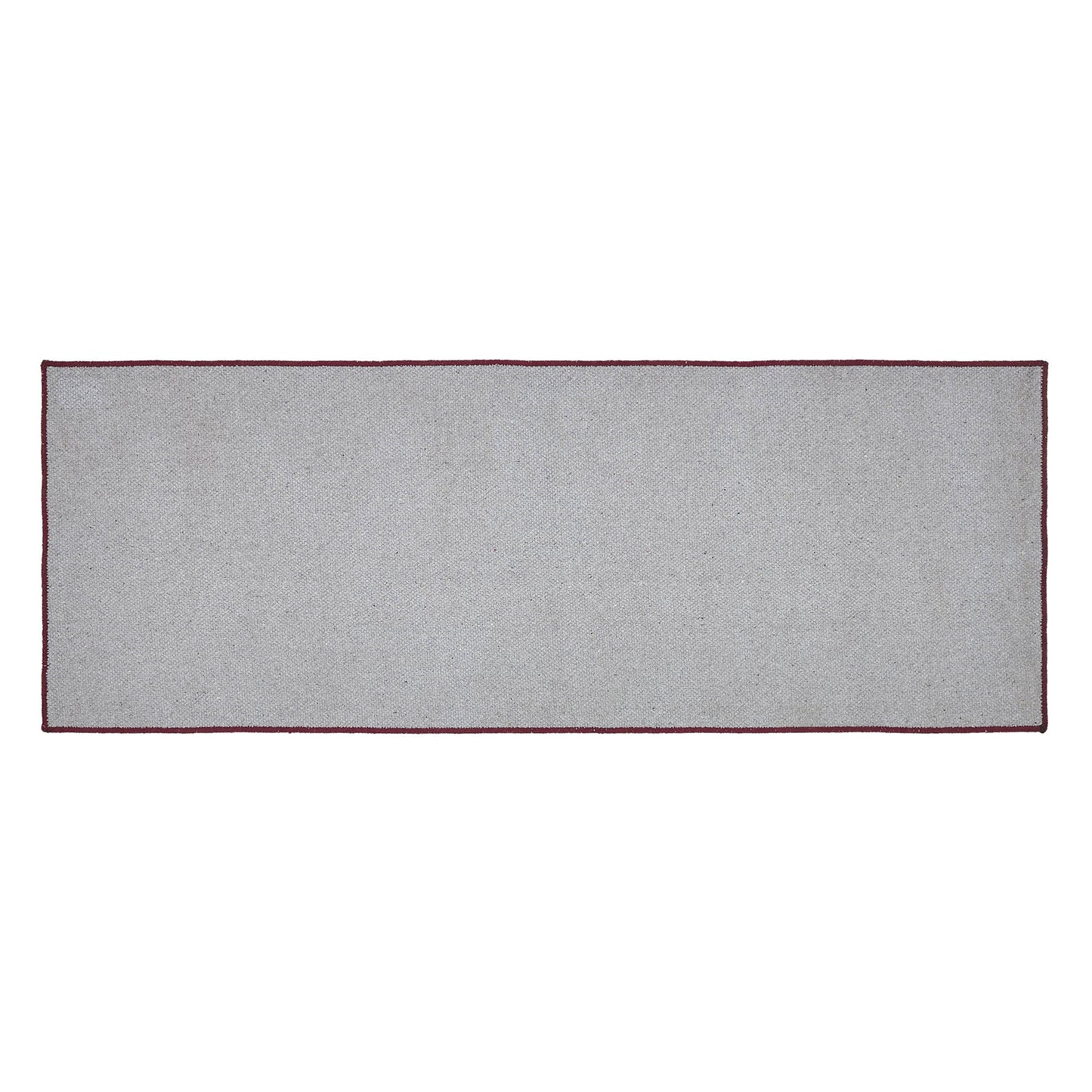 Custom House Burgundy Tan Jacquard Polyester Bathmat 17x48