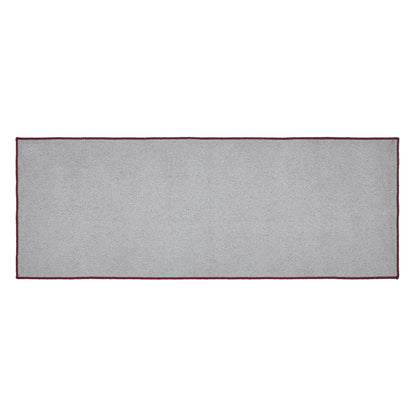 Custom House Burgundy Tan Jacquard Polyester Bathmat 17x48