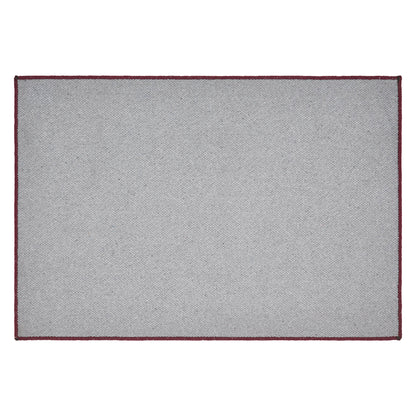 Custom House Burgundy Tan Jacquard Polyester Bathmat 20x30