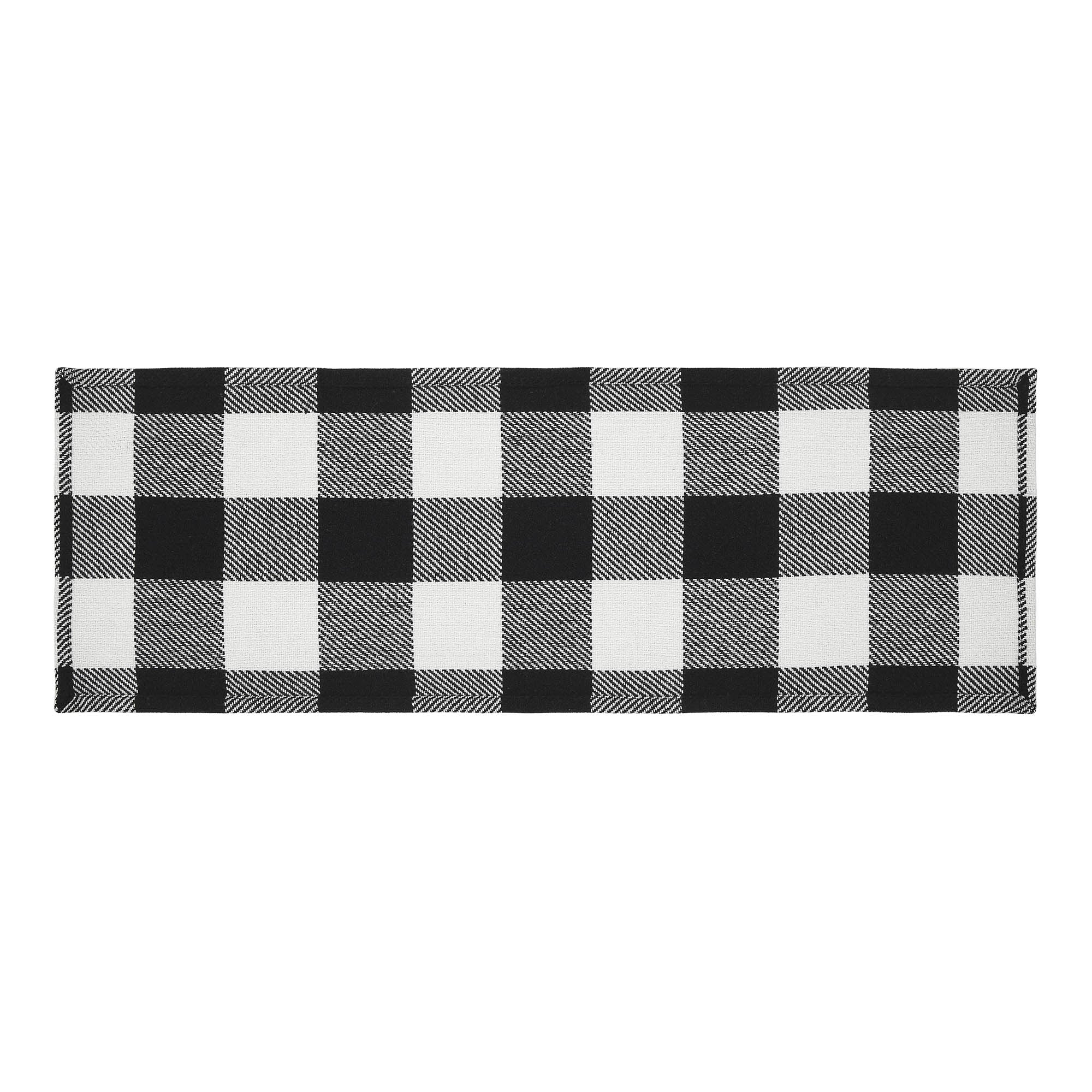 Annie Buffalo Check Black Runner 12x36 SpadezStore