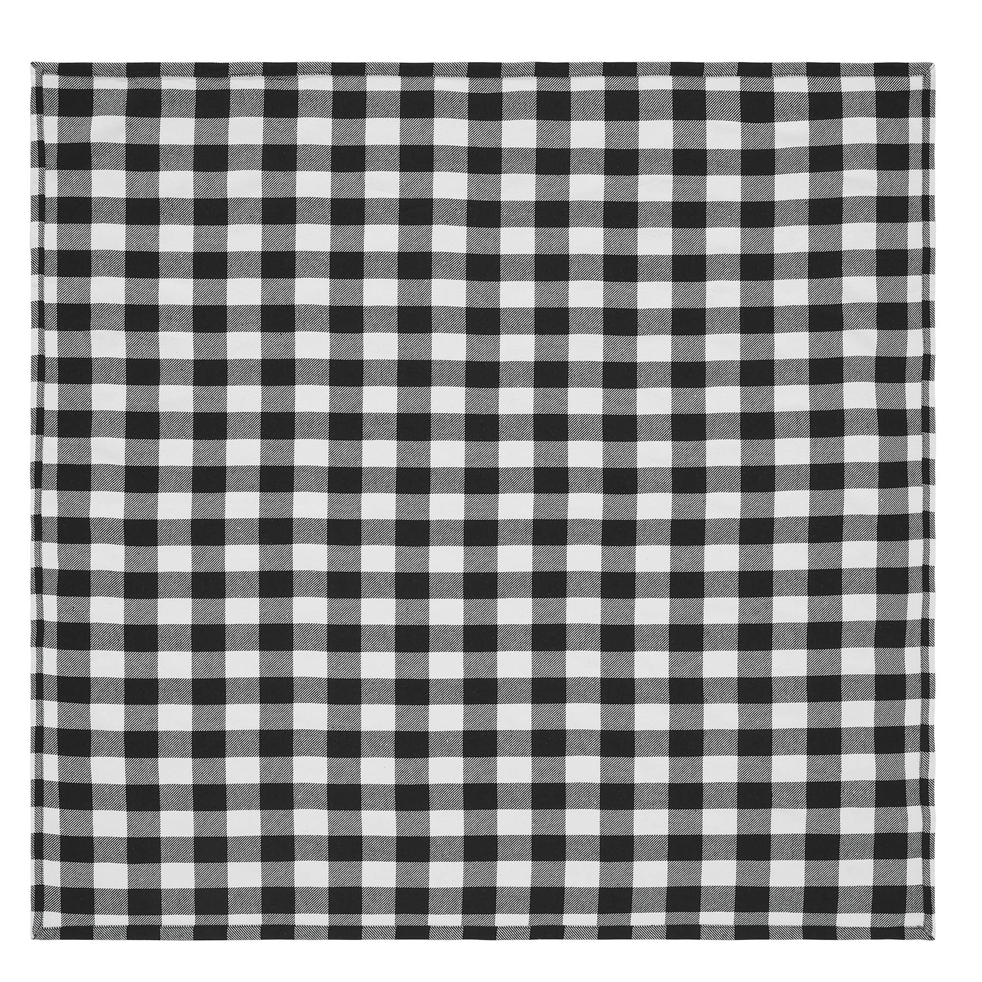 Annie Buffalo Check Black Table Topper 40x40 SpadezStore