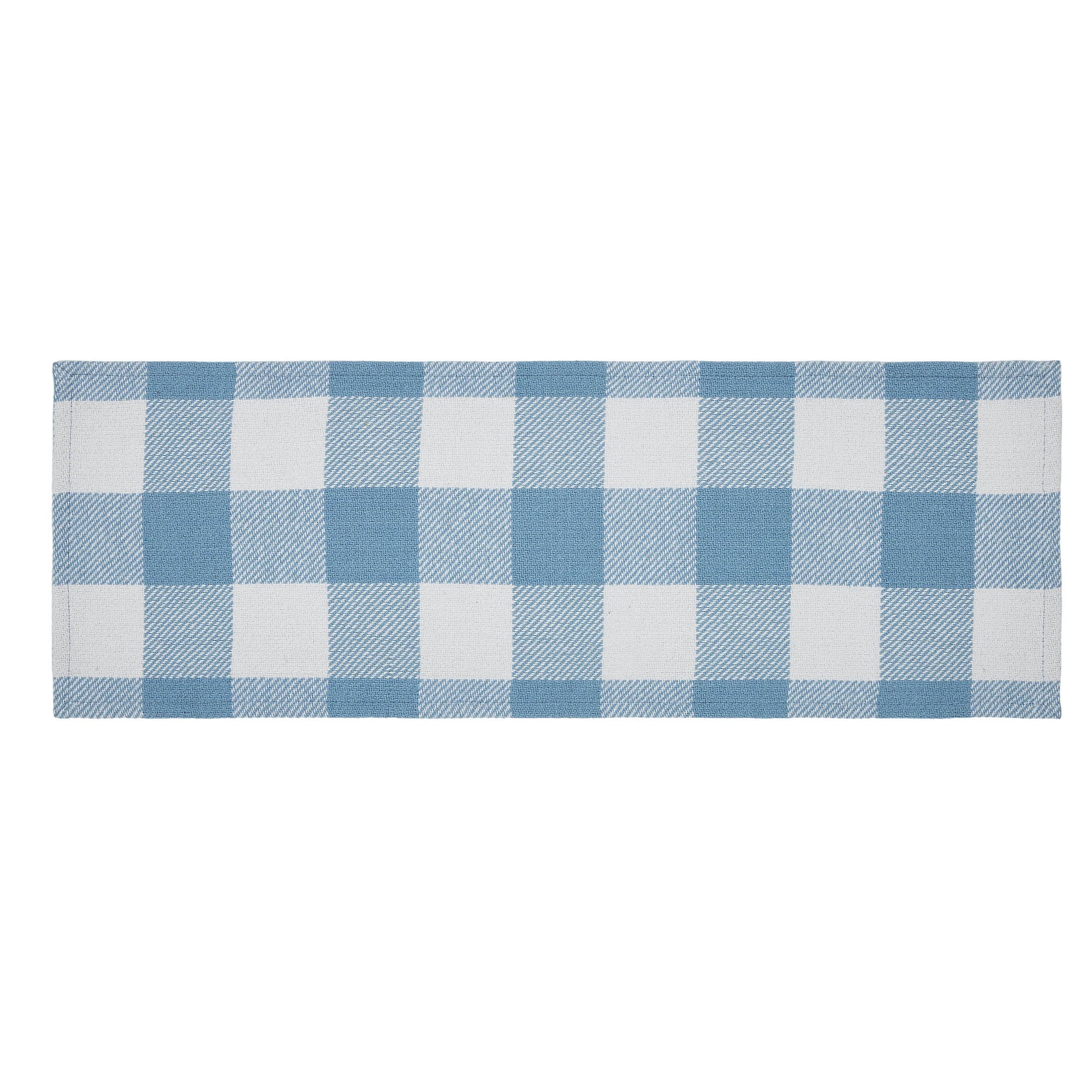 Annie Buffalo Check Blue Runner 12x36 SpadezStore