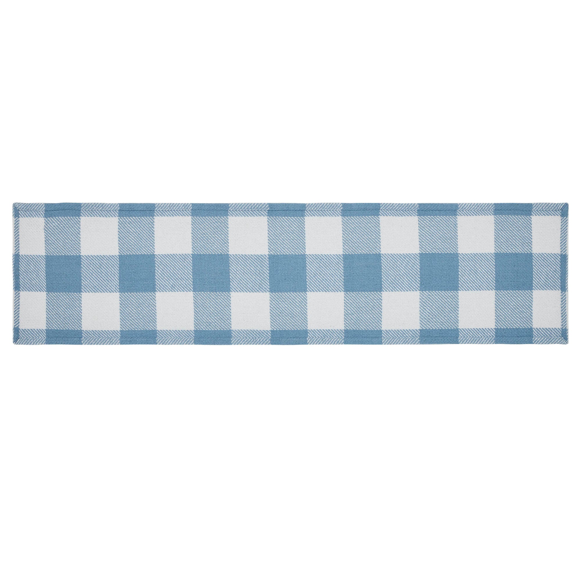 Annie Buffalo Check Blue Runner 12x48 SpadezStore