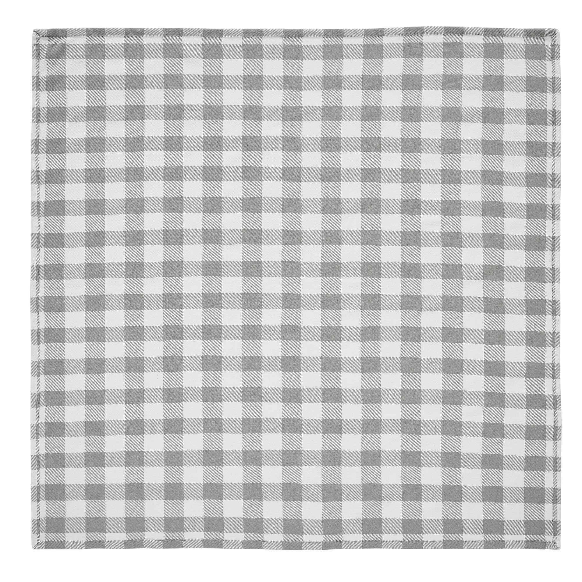 Annie Buffalo Check Grey Table Topper 40x40 SpadezStore