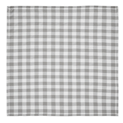 Annie Buffalo Check Grey Table Topper 40x40 SpadezStore