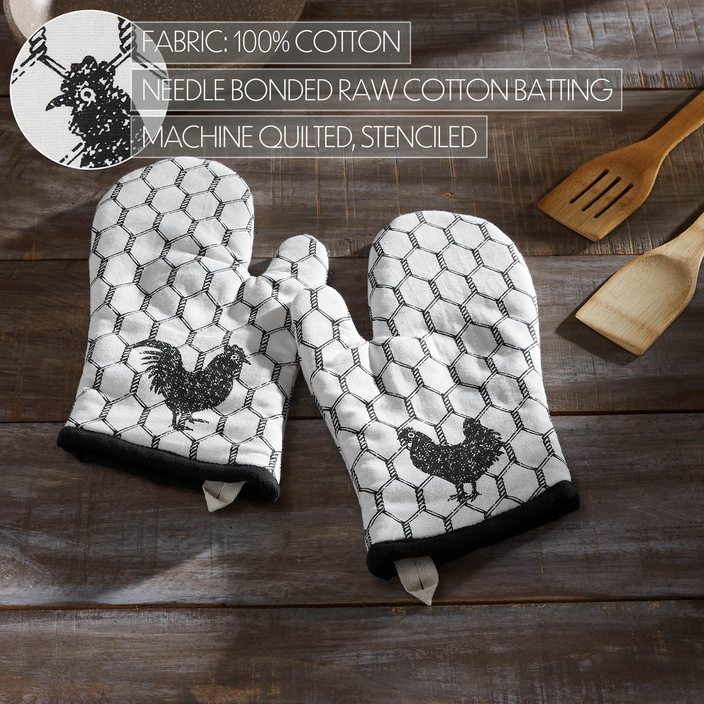 Down Home Oven Mitt Set of 2 SpadezStore