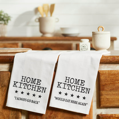 Down Home 5 Star Review Tea Towel Set of 2 19x28 SpadezStore