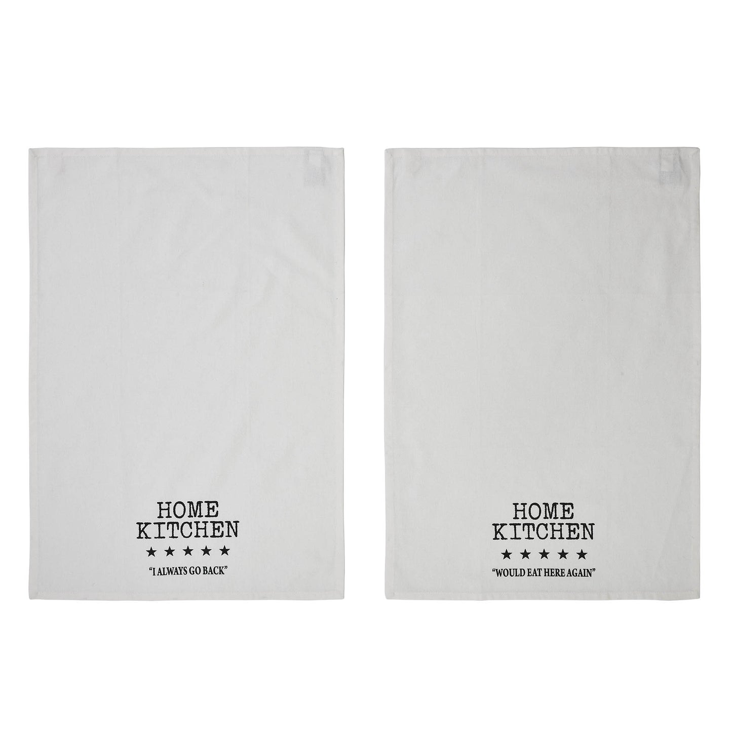 Down Home 5 Star Review Tea Towel Set of 2 19x28 SpadezStore