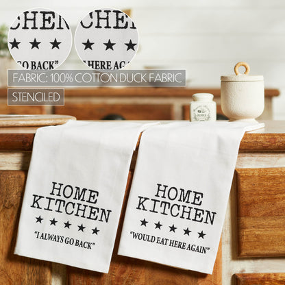 Down Home 5 Star Review Tea Towel Set of 2 19x28 SpadezStore