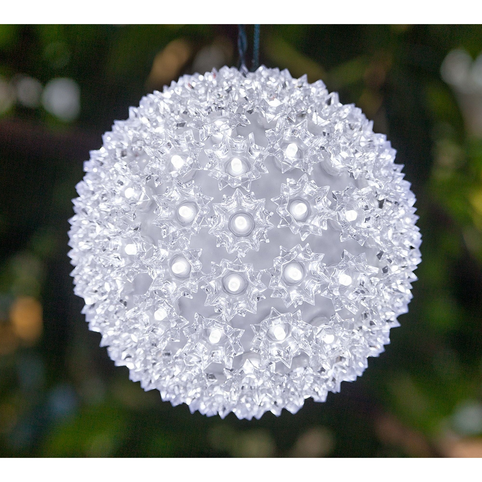 Perfect Holiday Perfect Holiday 50 LED Sphere Lights - White SpadezStore