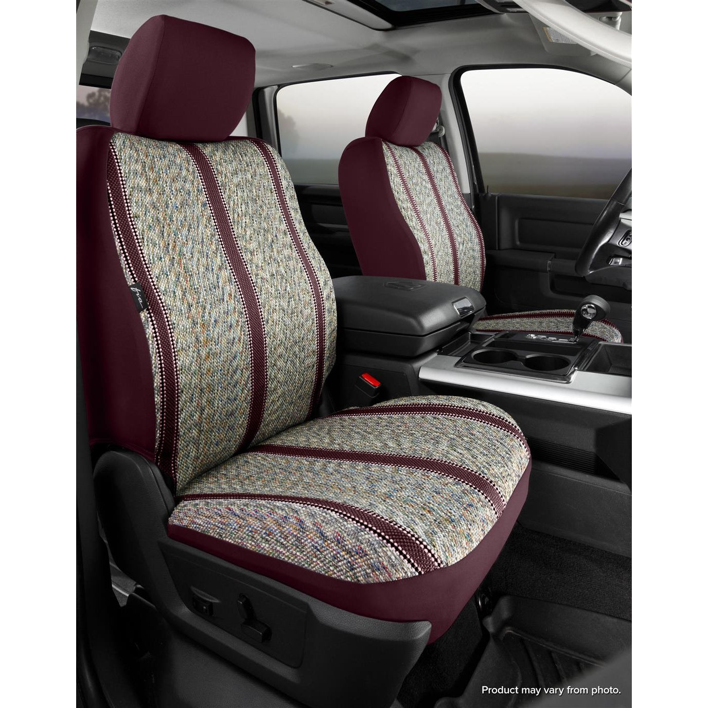 Fia TR43-1 Universal Truck High Back Bucket Saddle Blanket Seat Cover Wine SpadezStore